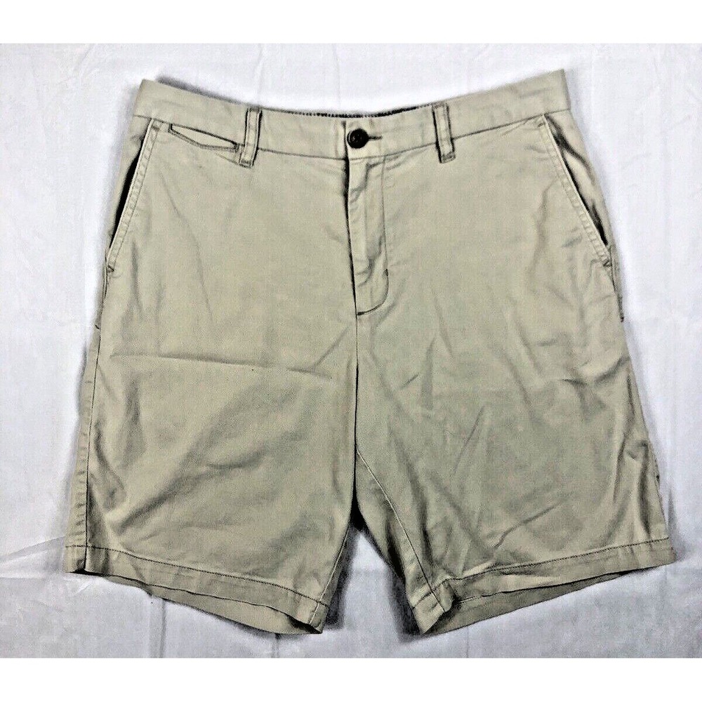 Tommy Bahama Flat Front Cotton Mix Stretch Khaki Shorts Men's Size‎ 33